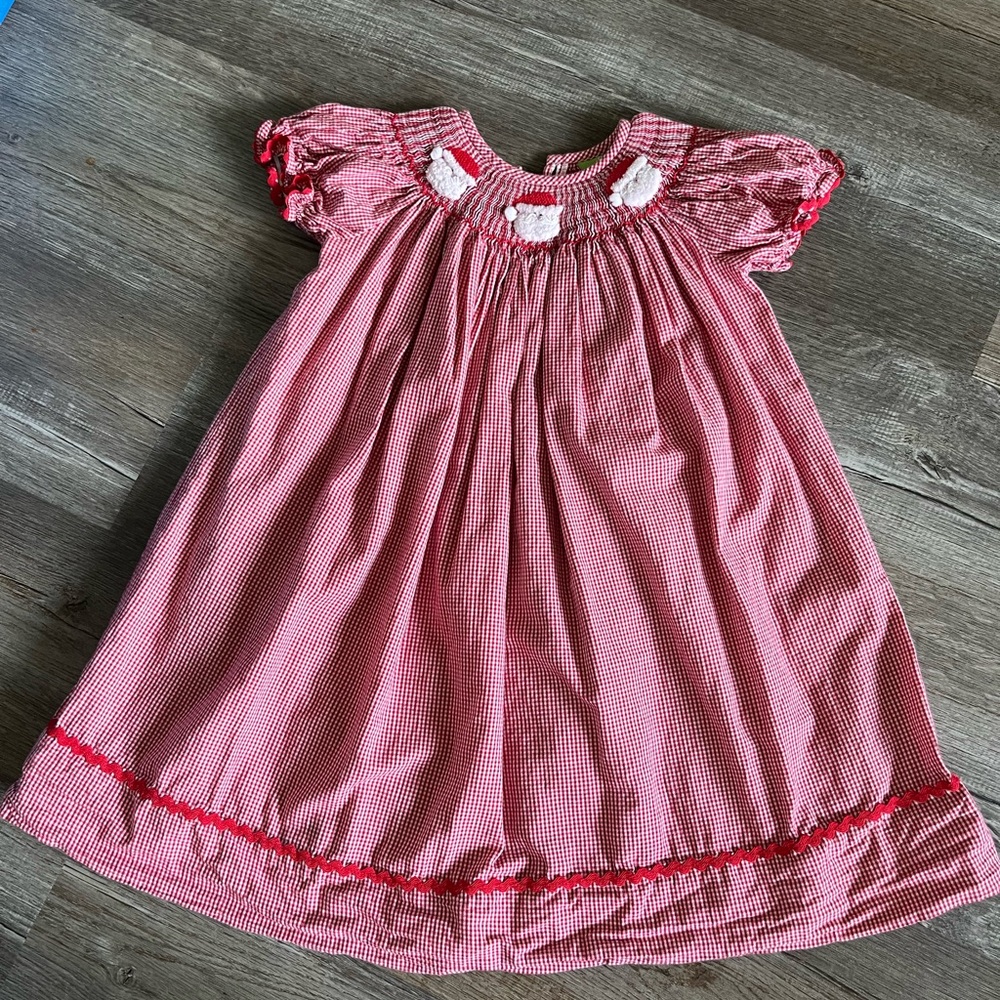 Red and White Gingham Dress